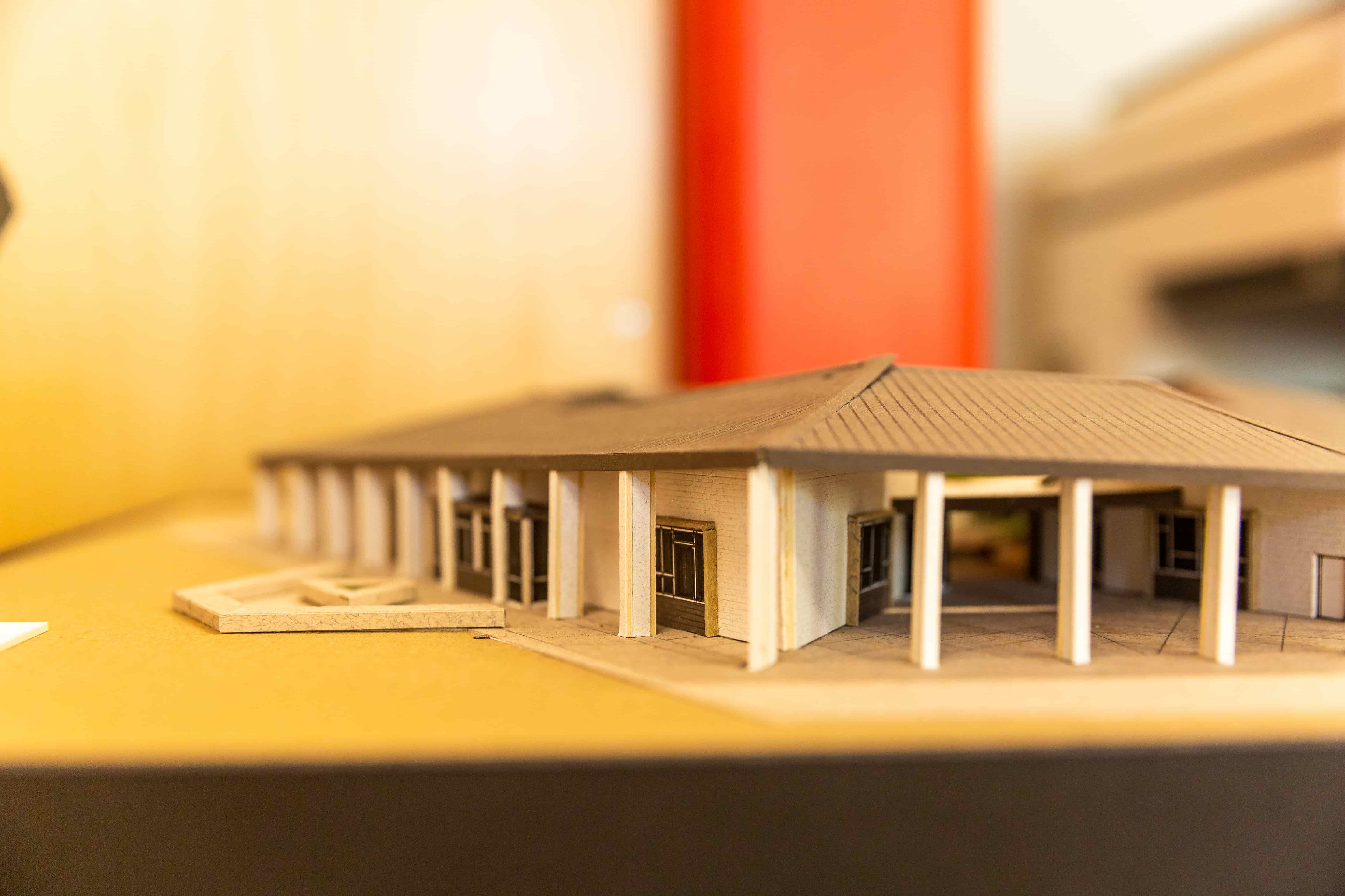 An architectural model of the Madera Community College Oakhurst Campus